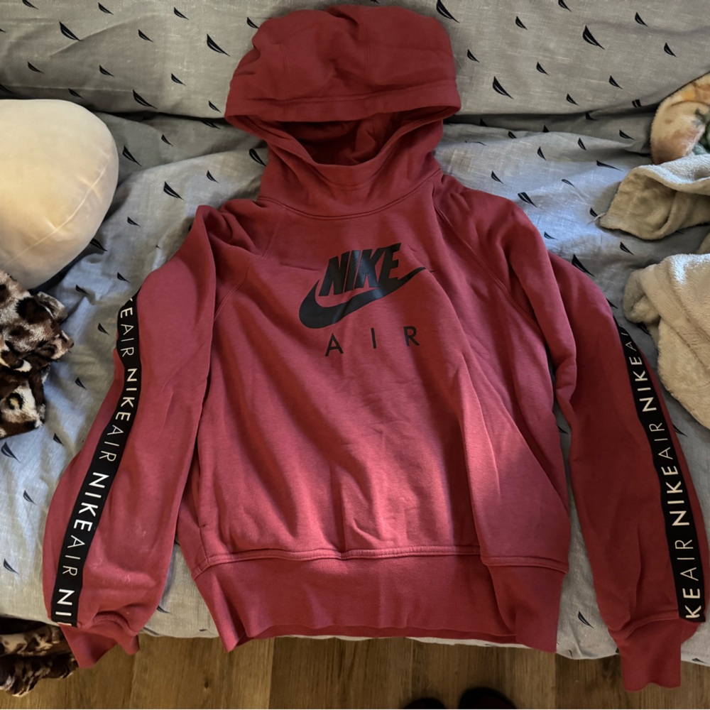 Red nike Air hoodie sweatshirt